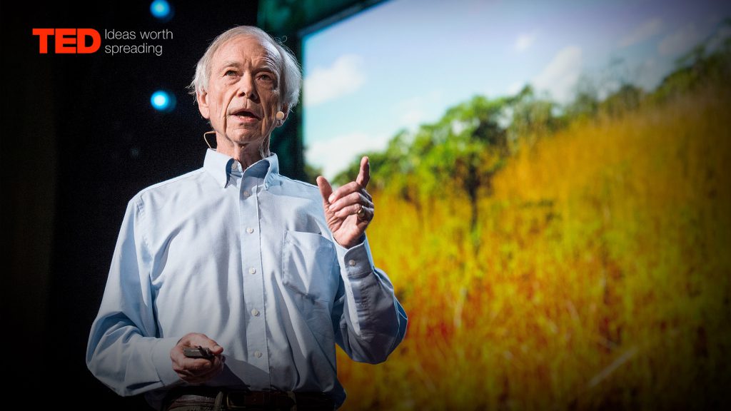 Allan Savory on the TED Talk stage