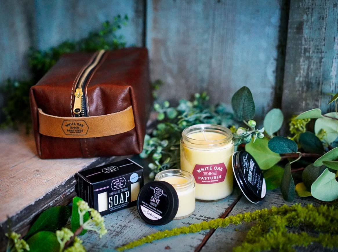 White Oak Pastures - Toiletry Bag Bundle - Land to Market Gift Guide